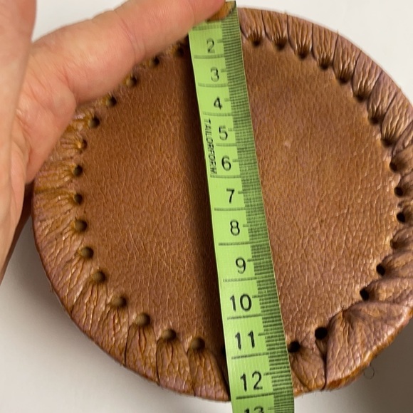 Leather Tooled Handmade Trinket Box Lid - Picture 12 of 16